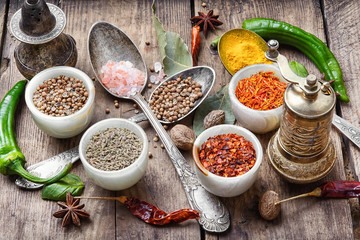 diversity of oriental spices