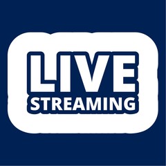 Video play live streaming graphic vector