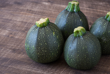 Runde Zucchini