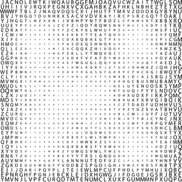 black abstract halftone Characters square backgrounds. symbol Vector illustration