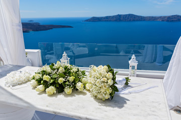 Wedding decorations, Santorini