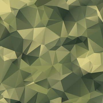 camouflage triangle polygon mosaic background. military polygonal vector illustration. Geometric background in Origami style with gradient.
