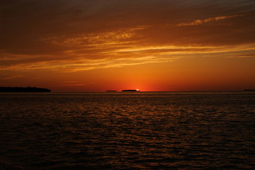 Romantic sunset in Florida