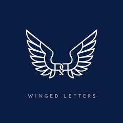 Winged letters