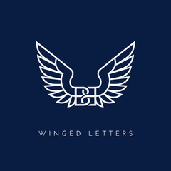 Winged letters