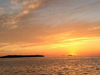 Romantic sunset in Florida