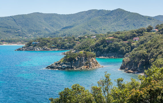Scenic sight near Procchio in Elba Island, Tuscany, Italy