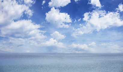 Blue sky and sea