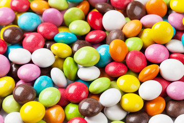 Fototapeta na wymiar Colorful candies macro texture