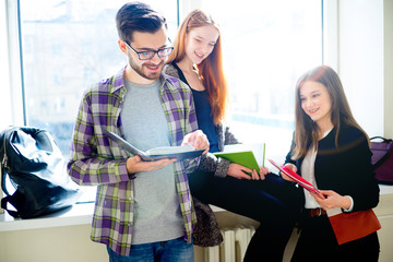 Group of college students