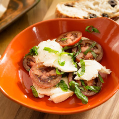 Friendly family dinner party preparation