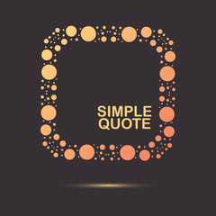 Quote frame circle element