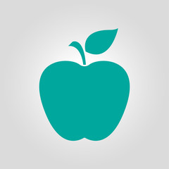 Apple icon. Healthy food concept. Naturopathy symbol.