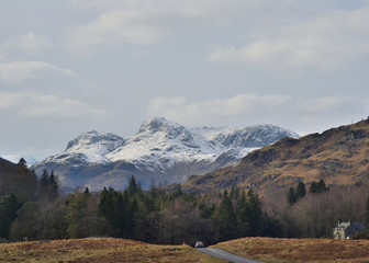 Scenic drive in the Lake District