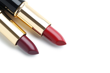 Obraz premium Colorful lipsticks isolated on a white