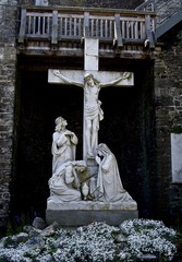 Statue of Jesus on cross