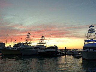 Sunset at Key West harbor
