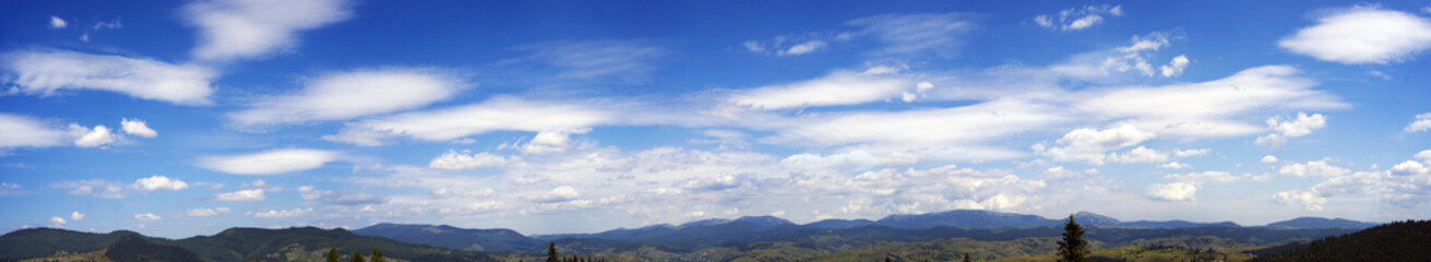 light clouds on a blue sky