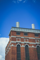 Fototapeta na wymiar Old factory with brick walls