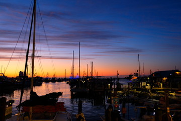 Sunset at Key West harbor - 152145754