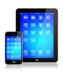 Mobile phone with tablet PC