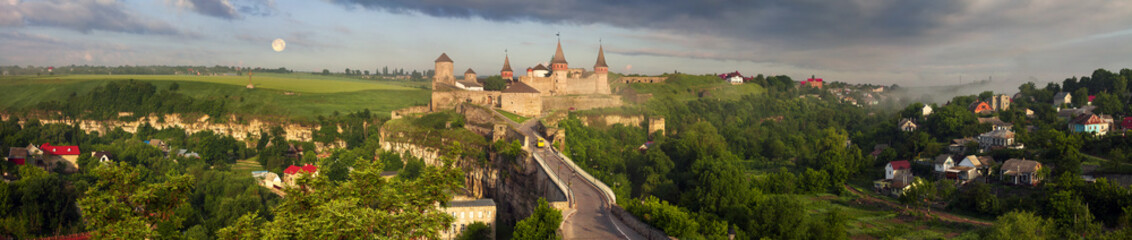 Spring ancient fortress