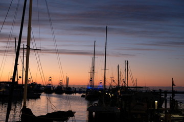 Sunset at Key West harbor