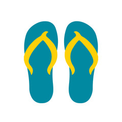 Vector summer flip flops