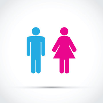Men and women toilet sign