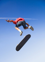 jump on skateboard