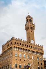 Fototapeta premium Le Palazzo Vecchio et la Torre d'Arnolfo à Florence