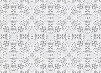 Poster Grey Vintage pattern backgrounds for design. © soysuwan123