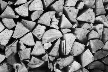 patterned wood warehouse