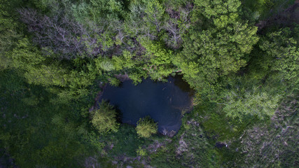 Beautiful landscape view from above