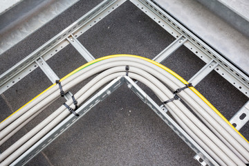 Obraz premium Electric cable duct