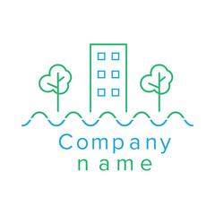 Contour logo for a construction company