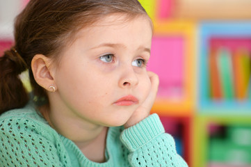 Beautiful little girl posing