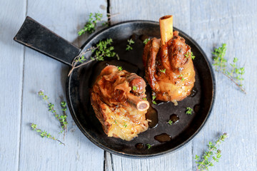 deux Souris d’agneau sur poële 2