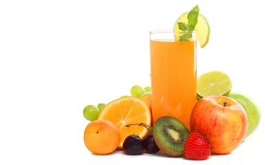 Crédence de cuisine en verre imprimé Jus Summer mixed fruit juice