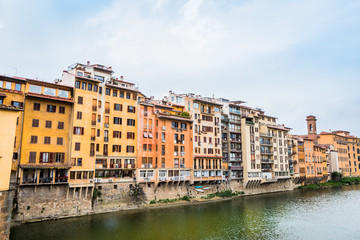 Sur les quais de l'Arno à Florence