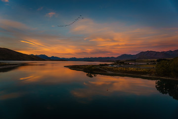 Sonnenuntergang Tekapo