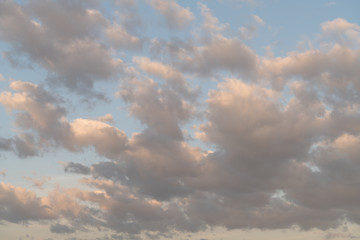 Fototapeta na wymiar Sunset Sky and Clouds