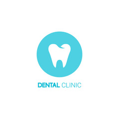 Dental clinic vector logo. Tooth icon