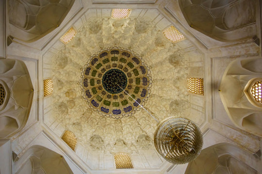 View on dome of Tajaddin Shrine -Khaje taj-ad-din in Kashan