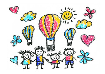 Kids drawing Back to school Children education, school, kindergarten Play Study Learn Boys and Girls