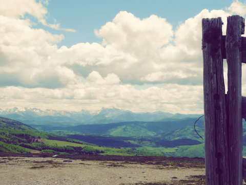Viewpoint in Abodi Mountains Western Pyrenees