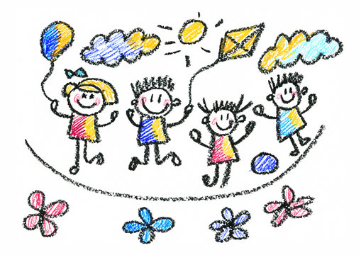 Kids drawing Back to school Children education, school, kindergarten Play Study Learn Boys and Girls
