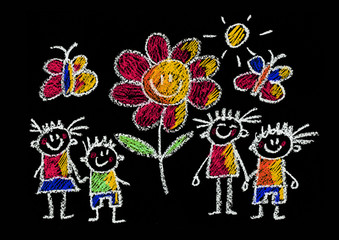 Kids drawing Back to school Children education, school, kindergarten Play Study Learn Boys and Girls