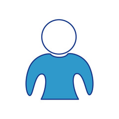 pictogram man icon over white background. colorful design. vector illustration