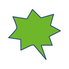 speech bubble icon over white background. vector illustration